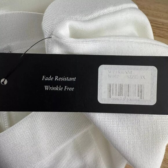 Misook Pull On Ankle Pants Womens 3X White Acrylic Polyester NWT PT-2367 - Picture 6 of 8